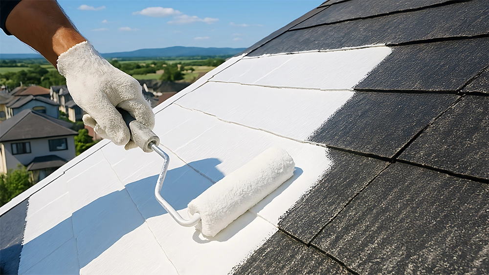 屋根の遮熱塗装