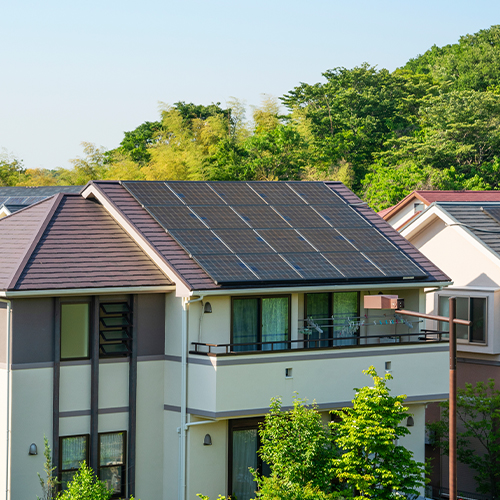 太陽光発電で電気を作る